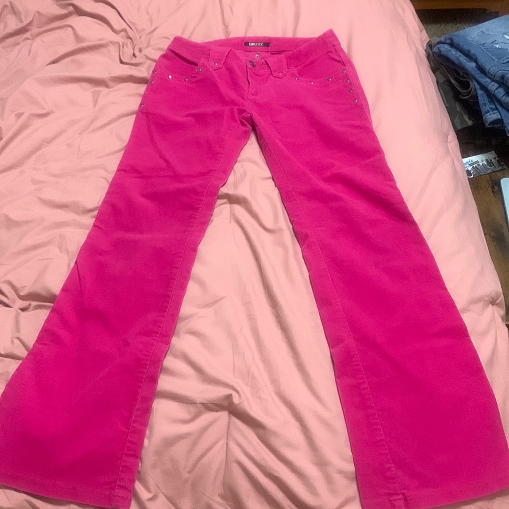 Dkny pink flared pants, size 26.